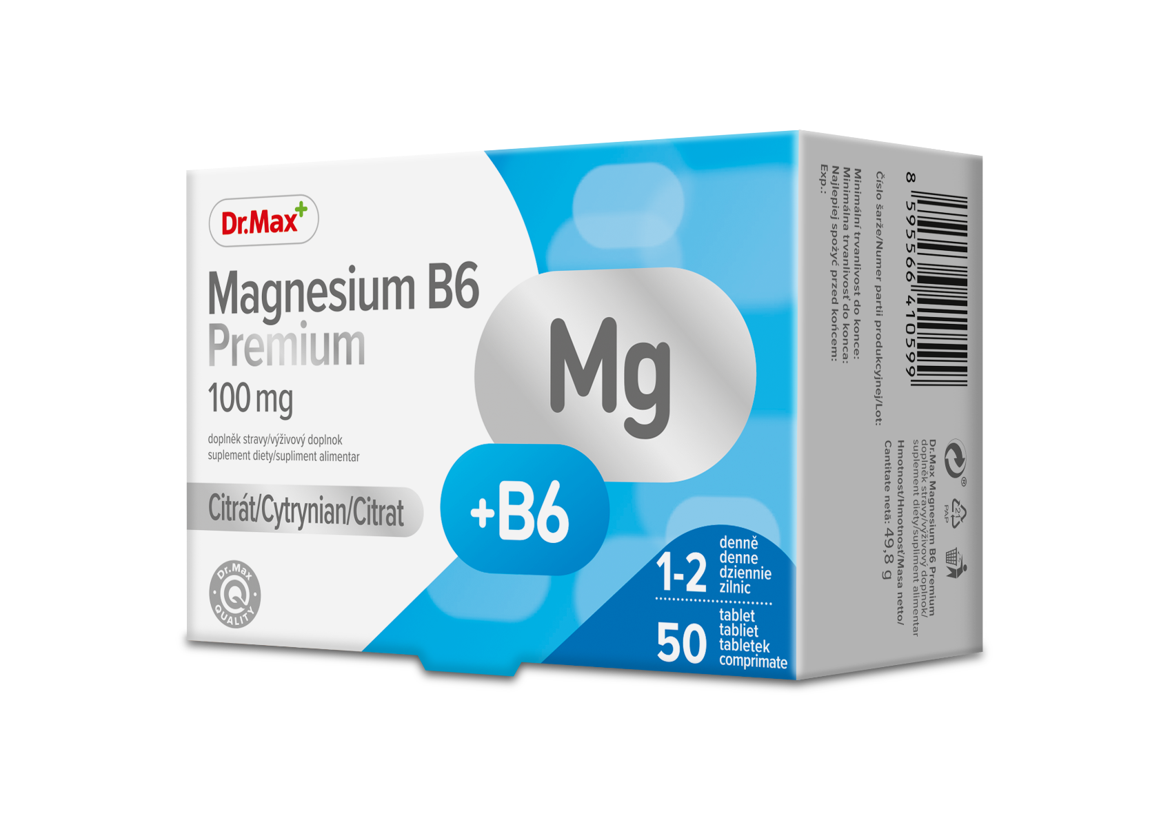 Dr Max Magnesium B6 Premium 50 Comprimate Farmacia Nor