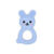 Jucarie silicon Bunny Doo Pastel Blue, 1 bucata