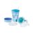 NUK Evolution All In 1, Set Cani invatare, albastru, 6 luni+, 230ml