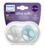 Suzete Ultra Soft SCF091/15 pentru 6-18 luni Bleu/Gri, 2 bucati, Philips Avent